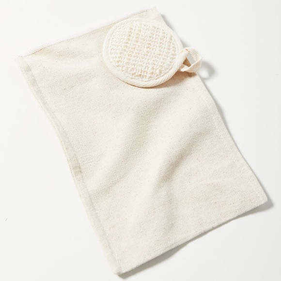 NWT Urban Outfitters Hemp Face & Body Scrubber Set - Picture 2 of 4